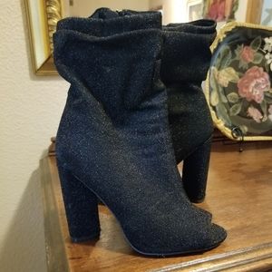 Chic open toed boots